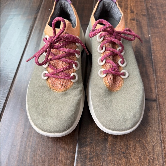 Allbirds Wool Dasher Mizzle Womens Size 9.5 Running Shoes Green Orange Sneaker - Picture 4 of 7